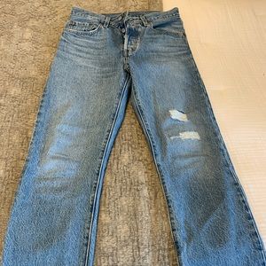 Levi 501 cropped jeans